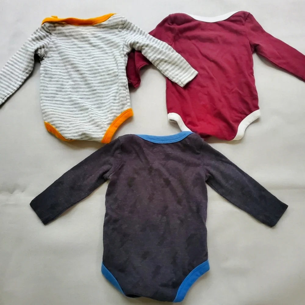 Harry Potter Graphic Themed Newborn Baby 3 One-Piece Bodysuit Bundle Set